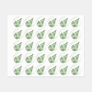 Minimalist Green Fern Wedding