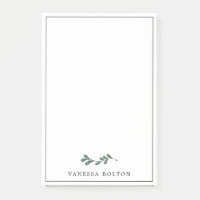 Minimalist Green Mistletoe Twig Add Your Name