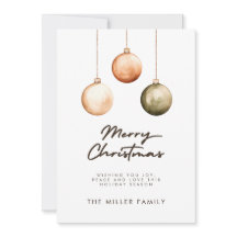 Minimalist Green Natural Ornaments Christmas