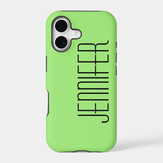 Minimalist, Green, Personalised Jumbo Name (Back)