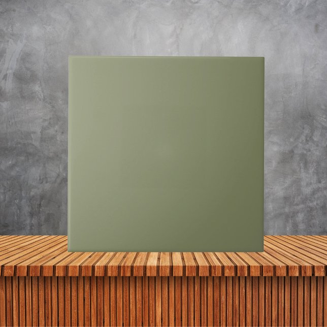 Minimalist Green Plain Solid Colour Ceramic Tile (Creator Uploaded)