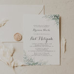 Minimalist Greenery Eucalyptus Bat Mitzvah Invitation<br><div class="desc">This minimalist greenery eucalyptus bat mitzvah invitation is perfect for a rustic bat mitzvah. The design features watercolor elegant green eucalyptus leaves.</div>