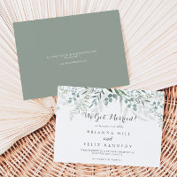 Minimalist Greenery Eucalyptus Elopement