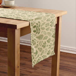 Minimalist Greenery & Fern Short Table Runner