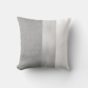 minimalist grey and white design  throw pillow