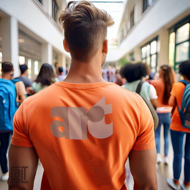 Minimalist Grey ART Typography Abstract Word Art T-Shirt (Creator Uploaded)