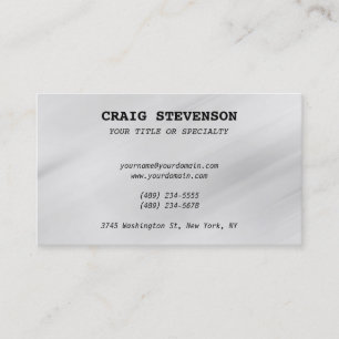Minimalist Grey Background Charming Business Card