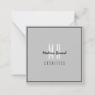 Minimalist Grey Black Modern Business Thank You Card