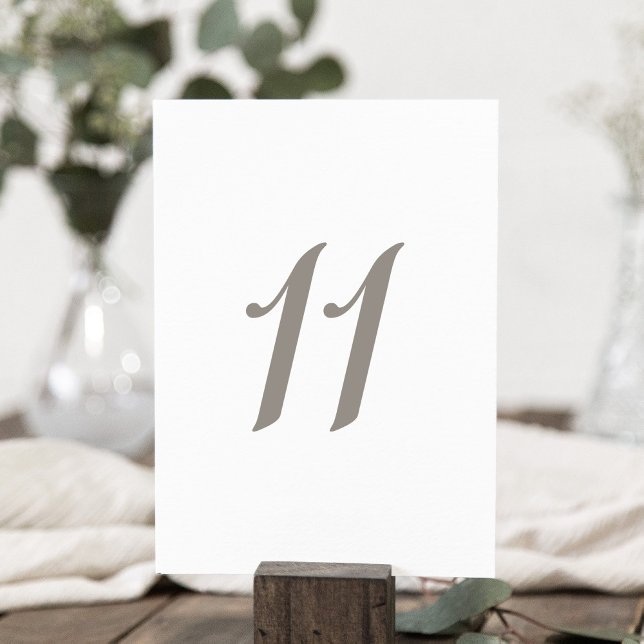 Minimalist Grey Colour Table Number 11 (Creator Uploaded)