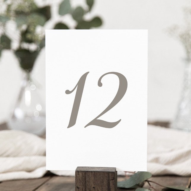 Minimalist Grey Colour Table Number 12 (Creator Uploaded)