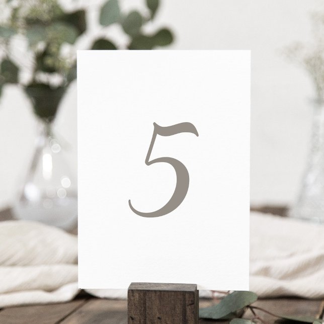 Minimalist Grey Colour Table Number 5 (Creator Uploaded)