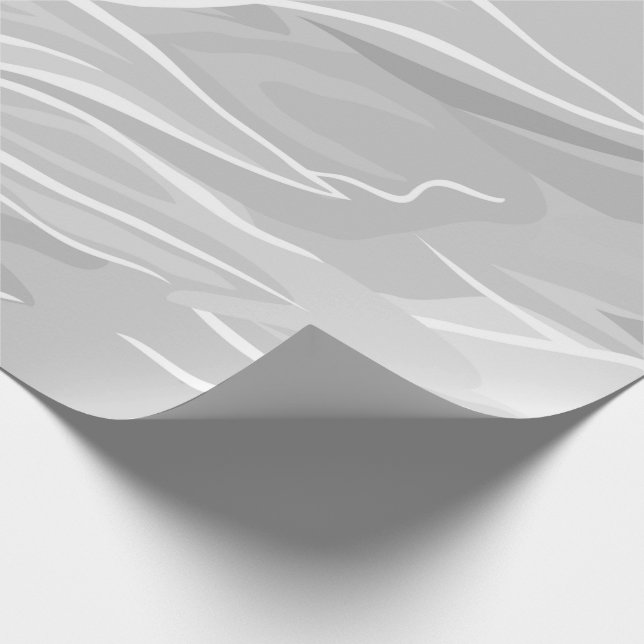Minimalist Grey Marble Wrapping Paper (Corner)