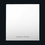 Minimalist Grey Ombre Personalised Notepad<br><div class="desc">Minimalist Grey Ombre Personalised Notepad</div>
