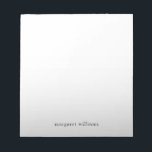 Minimalist Grey Ombre Personalised Notepad<br><div class="desc">Minimalist Grey Ombre Personalised Notepad</div>