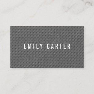 Minimalist Grey Pattern Business Card