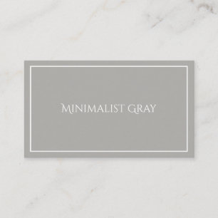 minimalist grey simple professional & elegant business card