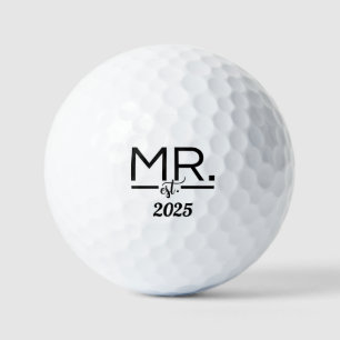 Minimalist Groomsmen Golf Balls