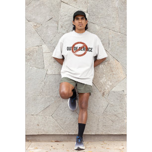 Minimalist Grunge Out of Service Graphic Tee   