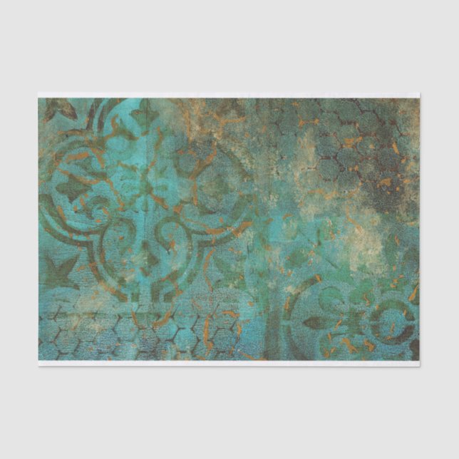 Minimalist Grunge Texture Tissue Paper (Front)