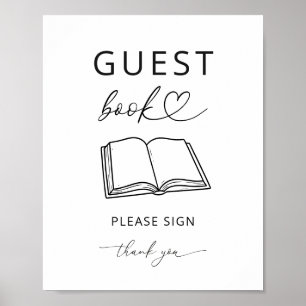 Minimalist Guest Book Sign Baby Shower