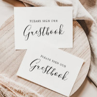 Minimalist Guestbook Sign, Please Sign Template