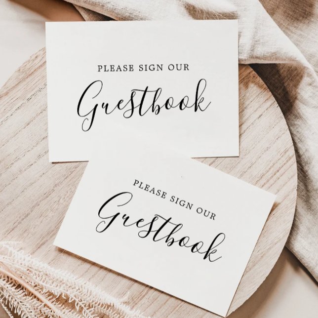 Minimalist Guestbook Sign, Please Sign Template (Minimalist Guestbook Sign, Please Sign Template)