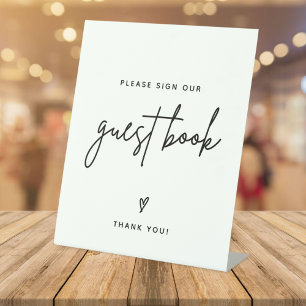 Minimalist Guestbook Wedding   Sign Our Guestbook