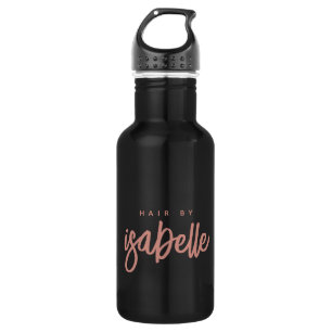 Minimalist Hair Stylist Dusty Pink Script Black 532 Ml Water Bottle