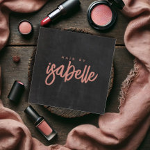 Minimalist Hair Stylist Dusty Pink Script Black