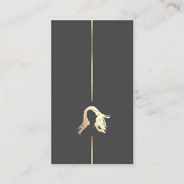 Minimalist Hairstylist Business Card (Front)