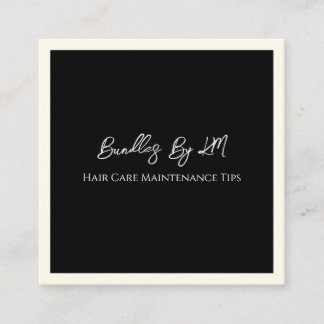 Minimalist Hairstylist Wig Bundle Maintenance Card