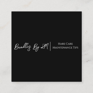 Minimalist Hairstylist Wig Bundle Maintenance Card