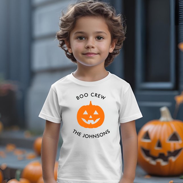 Minimalist Halloween Boo Crew – Personalised Toddler T-Shirt (Creator Uploaded)