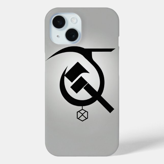 Minimalist Hammer and Sickle - Black & White Case-Mate iPhone Case (Back)