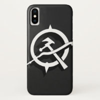 Minimalist Hammer and Sickle - Black & White