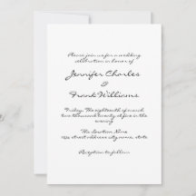 Minimalist Handwriting White Simple Wedding
