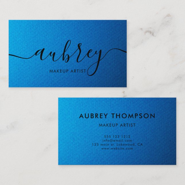 Minimalist Handwritten Calligraphy | Custom Business Card (Front/Back)