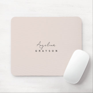 Minimalist handwritten script, simple and modern  mouse pad