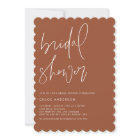 Minimalist Handwritten Terracotta Bridal Shower