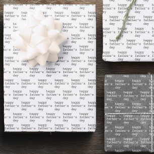 Minimalist Happy Father's Day  Wrapping Paper Sheet
