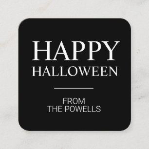 MINIMALIST HAPPY HALLOWEEN ENCLOSURE CARDS CLASS