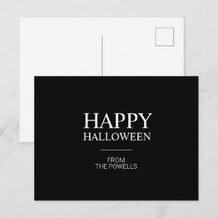 MINIMALIST HAPPY HALLOWEEN POSTCARDS CLASSIC