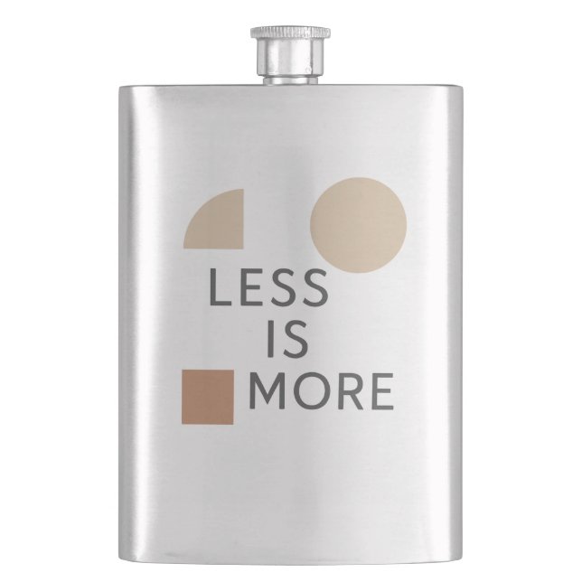  Minimalist Harmony   Hip Flask (Front)