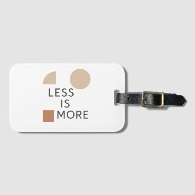  Minimalist Harmony   Luggage Tag (Front Horizontal)