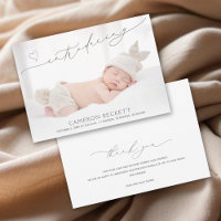 Minimalist Heart Baby Photo Birth 
