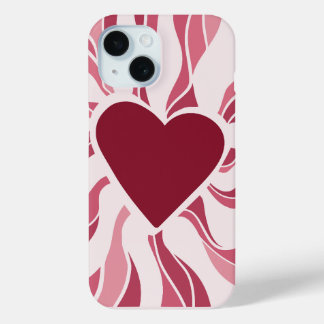 Minimalist Heart iPhone 15 Case