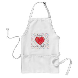 Minimalist Heart Design with speckels pattern Standard Apron