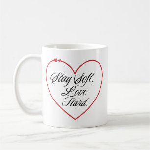 Minimalist Heart Line Art Love Mug