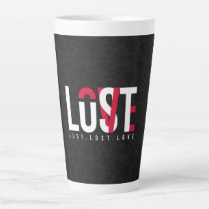 Minimalist Heart Streetwear Tumbler - Urban "Lost" Latte Mug