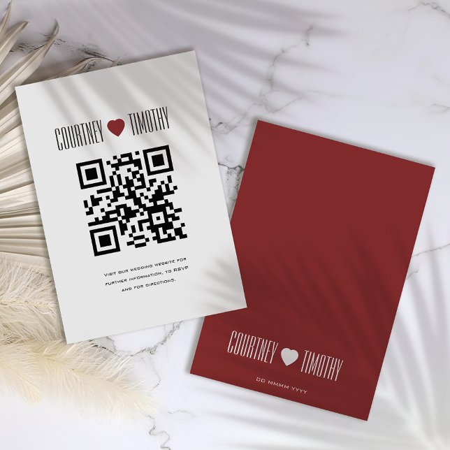 Minimalist Heart Wedding Enclosure Card (Creator Uploaded)